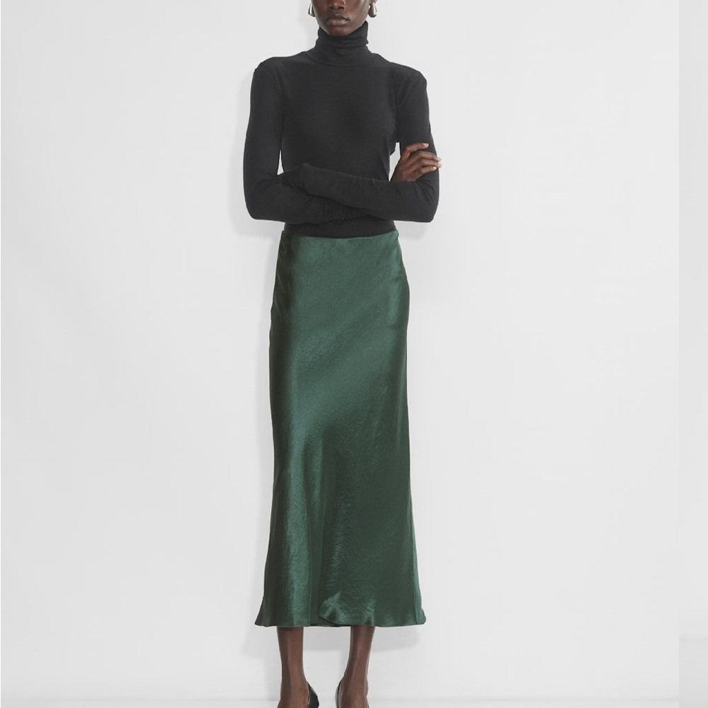 Aritizia Babaton Slip Satin Maxi Skirt NWT